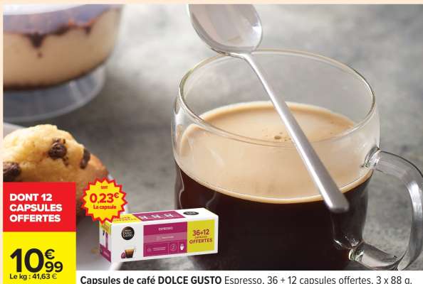 Capsules de café DOLCE GUSTO Espresso