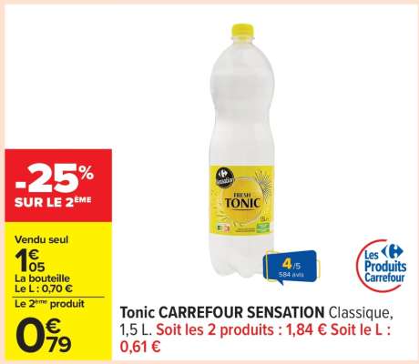 Tonic CARREFOUR SENSATION Classique