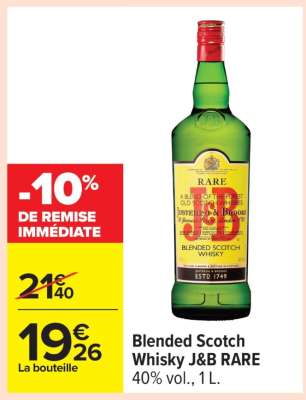 BLENDED SCOTCH WHISKY "J&B RARE"