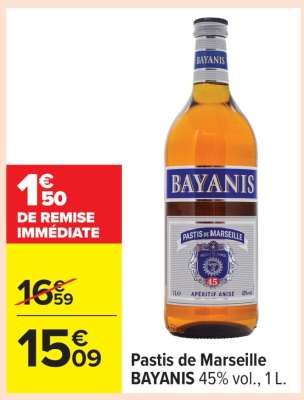 Pastis de Marseille Bayanis
