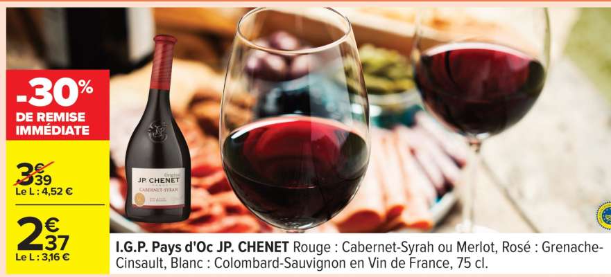 I.G.P. Pays d'Oc JP. CHENET