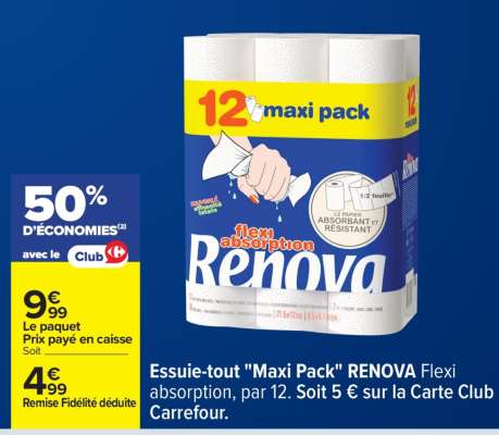 Essuie-tout 'Maxi Pack' RENOVA