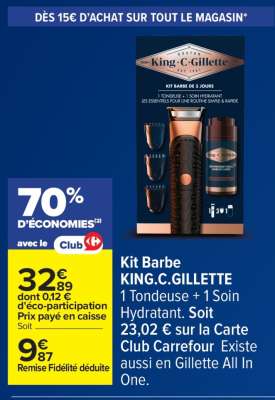 Kit Barbe KING.C.GILLETTE