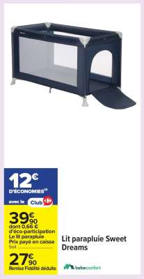 Lit parapluie Sweet Dreams