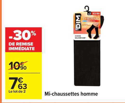 Mi-chaussettes homme