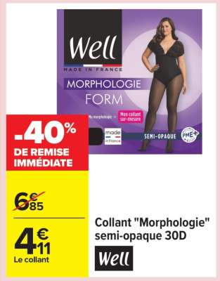 Collant "Morphologie" semi-opaque 30D