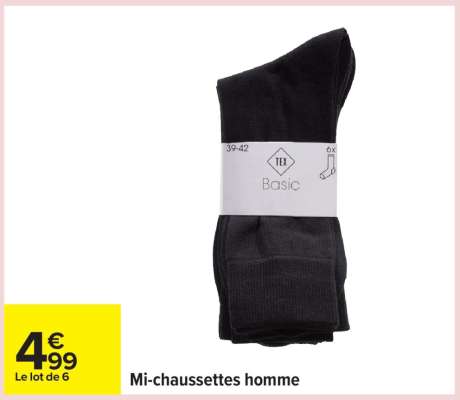 Mi-chaussettes homme