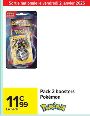 Pack 2 Boosters Pokémon