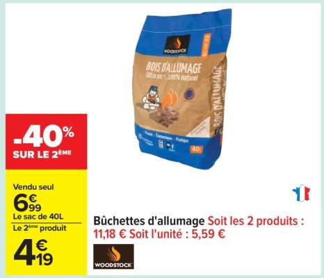 Bûchettes d'allumage