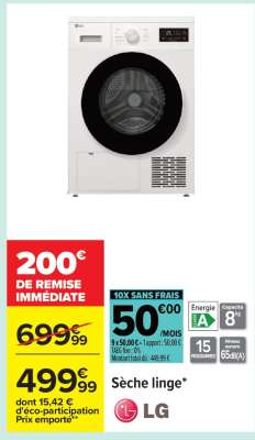 Sèche linge LG