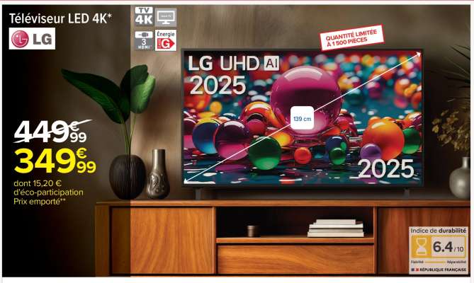 Téléviseur LED 4K LG
