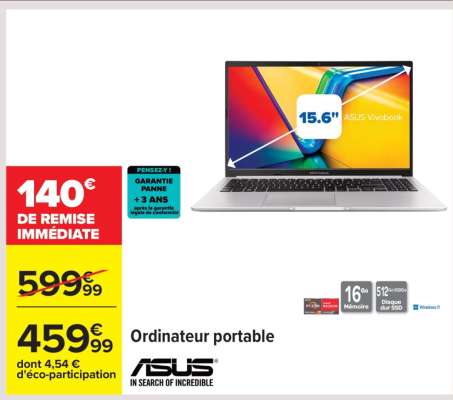 Ordinateur portable ASUS Vivobook