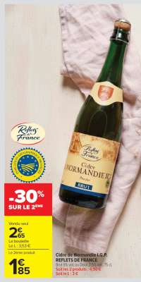 Cidre de Normandie I.G.P. REFLETS DE FRANCE