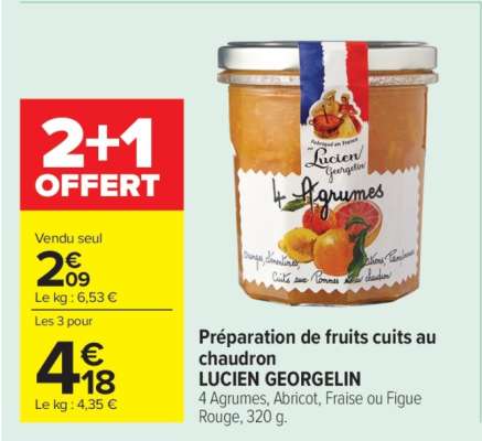 Préparation de fruits cuits au chaudron LUCIEN GEORGELIN