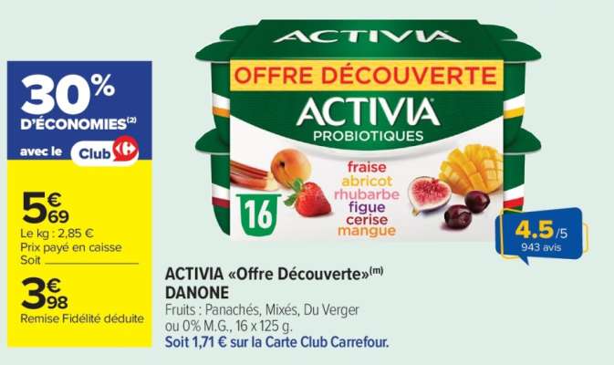 ACTIVIA "Offre Découverte"