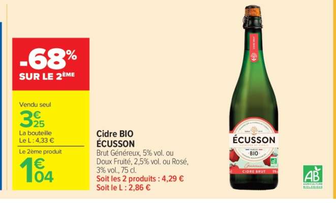 CIDRE BIO "ÉCUSSON"