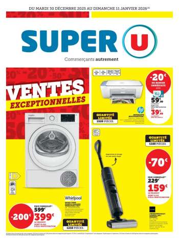 Catalogue SUPER U - 30/12/2025 - 11/01/2026.