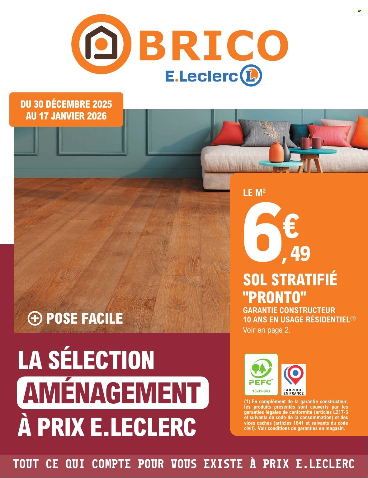 Catalogue E.Leclerc - 30/12/2025 - 17/01/2026. Page 1
