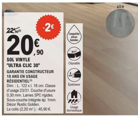 SOL VINYLE "ULTRA CLIC 30"