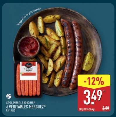 6 Véritables Merguez