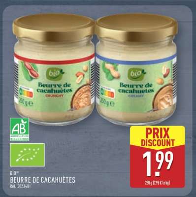 BIO® BEURRE DE CACAHUÈTES