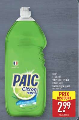 PAIC Liquide Vaisselle Citron vert