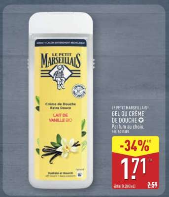 LE PETIT MARSEILLAIS® GEL OU CRÈME DE DOUCHE