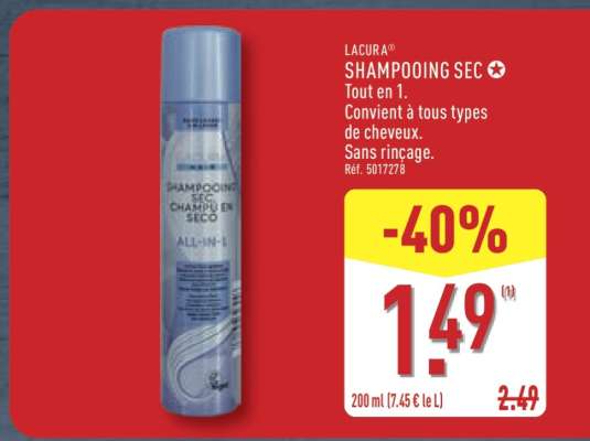 LACURA® SHAMPOOING SEC