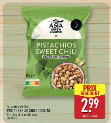 ASIA GREEN GARDEN PISTACHES AU CHILI DOUX