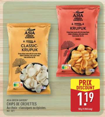 ASIA GREEN GARDEN® CHIPS DE CREVETTES