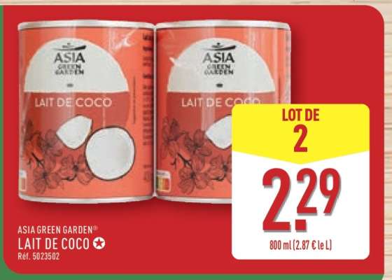 ASIA GREEN GARDEN Lait de Coco