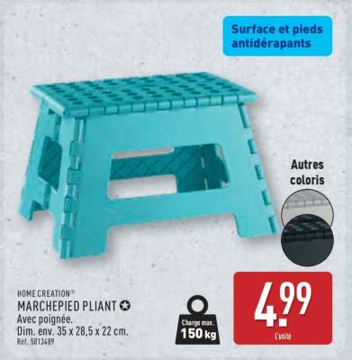 HOME CREATION® MARCHEPIED PLIANT