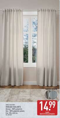 HOME CREATION® RIDEAUX ISOLANTS