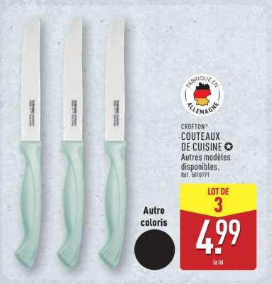 CROFTON Couteaux de Cuisine