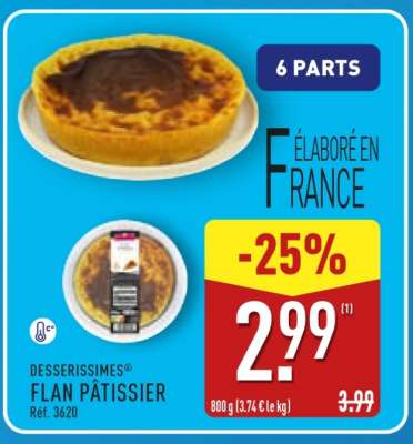DESSERISSIMES® FLAN PÂTISSIER