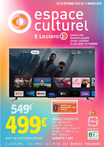 Catalogue E.Leclerc - 30/12/2025 - 11/01/2026.