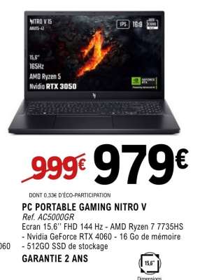PC PORTABLE GAMING NITRO V