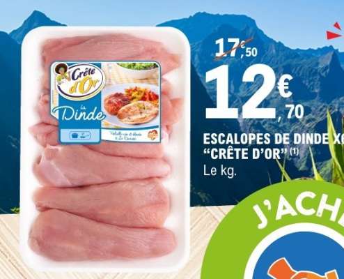 Escalopes de Dinde "Crête d'Or"