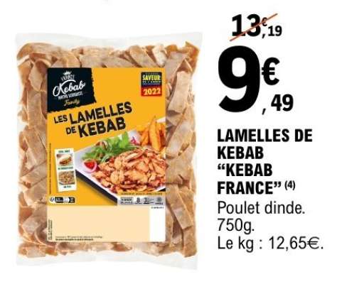 LAMELLES DE KEBAB "KEBAB FRANCE"