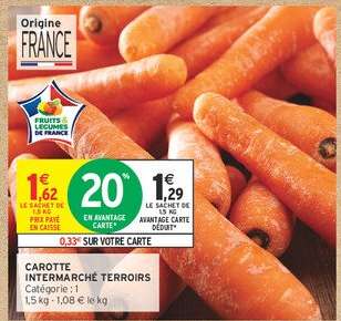 CAROTTE INTERMARCHÉ TERROIRS