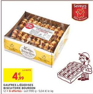 Gaufres Liegeoises Biscuiterie Bourdon
