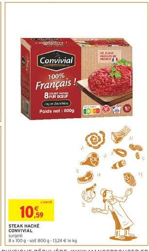 STEAK HACHÉ CONVIVIAL