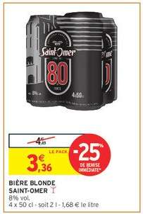 Bière Blonde Saint-Omer