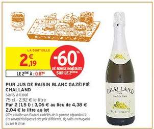 PUR JUS DE RAISIN BLANC GAZÉIFIÉ CHALLAND