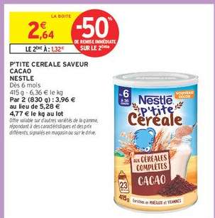 P'tite Céréale Saveur Cacao