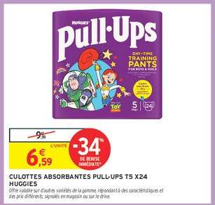 Culottes Absorbantes Pull-Ups T5 x24 Huggies