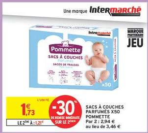 Sacs à couches parfumés x50 Pommette