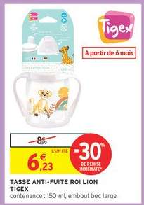 TASSE ANTI-FUITE ROI LION TIGEX