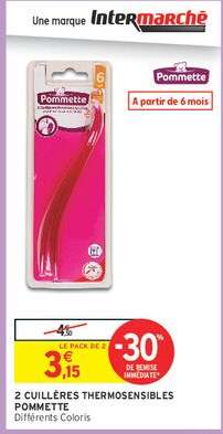 2 Cuillères Thermosensibles Pommette