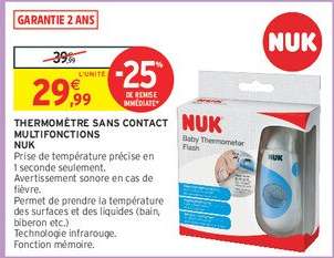 Thermomètre sans contact multifonctions NUK
